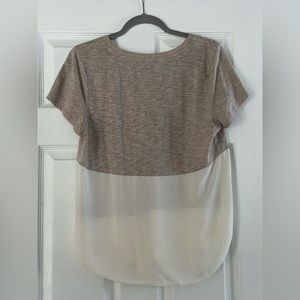 Express t-shirt with silk bottom